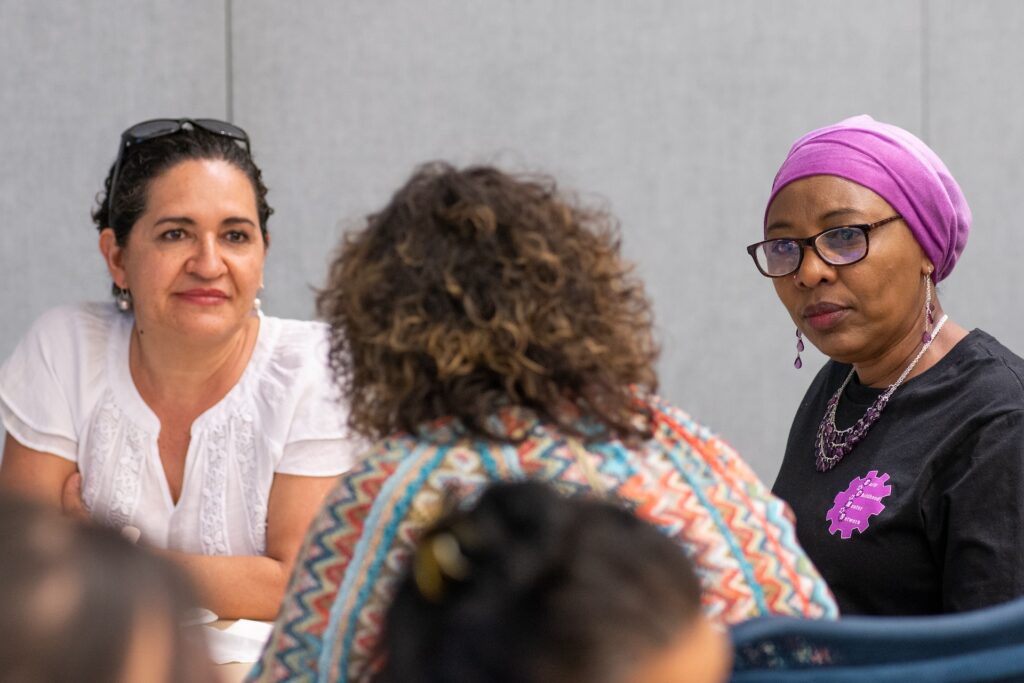 A group of early childhood providers in a discussion